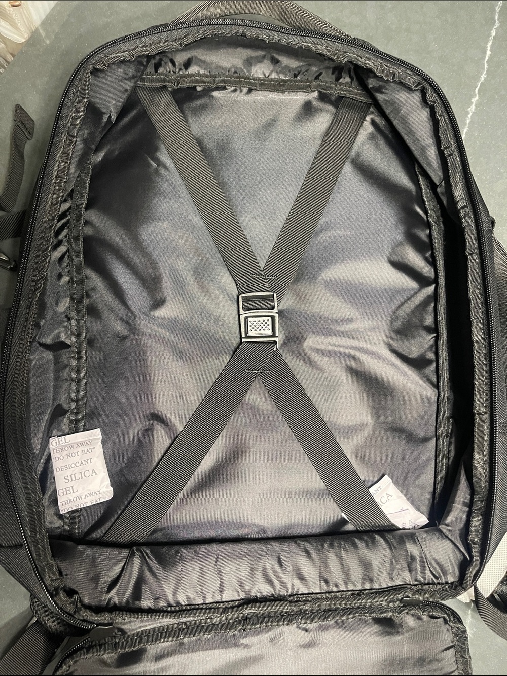 Sharper Image Black Backpack with Orange Accents perfect for travel or school - Picture 7 of 8